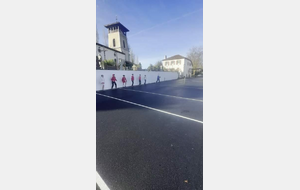 Échauffement des champions le dimanche matin